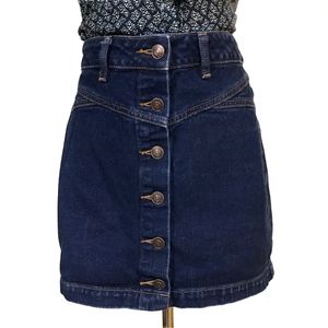 Pacsun | 70s Inspired Button Down Denim Skirt | 26